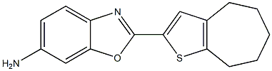 2-{4H,5H,6H,7H,8H-cyclohepta[b]thiophen-2-yl}-1,3-benzoxazol-6-amine Struktur