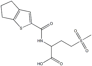 2-{4H,5H,6H-cyclopenta[b]thiophen-2-ylformamido}-4-methanesulfonylbutanoic acid Struktur