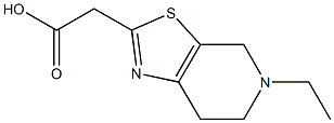 2-{5-ethyl-4H,5H,6H,7H-pyrido[4,3-d][1,3]thiazol-2-yl}acetic acid Struktur