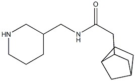 2-{bicyclo[2.2.1]heptan-2-yl}-N-(piperidin-3-ylmethyl)acetamide Struktur