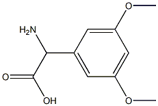 2-amino-2-(3,5-dimethoxyphenyl)acetic acid Struktur