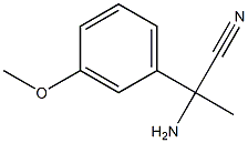 2-amino-2-(3-methoxyphenyl)propanenitrile Struktur