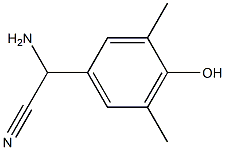 2-amino-2-(4-hydroxy-3,5-dimethylphenyl)acetonitrile Struktur