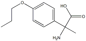 2-amino-2-(4-propoxyphenyl)propanoic acid Struktur