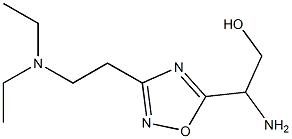 2-amino-2-{3-[2-(diethylamino)ethyl]-1,2,4-oxadiazol-5-yl}ethan-1-ol Struktur