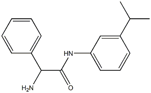 2-amino-2-phenyl-N-[3-(propan-2-yl)phenyl]acetamide Struktur