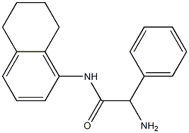 2-amino-2-phenyl-N-5,6,7,8-tetrahydronaphthalen-1-ylacetamide Struktur