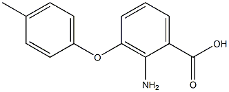 2-amino-3-(4-methylphenoxy)benzoic acid Struktur