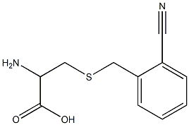 2-amino-3-[(2-cyanobenzyl)thio]propanoic acid Struktur