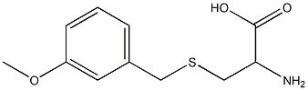 2-amino-3-[(3-methoxybenzyl)thio]propanoic acid Struktur