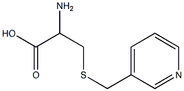 2-amino-3-[(pyridin-3-ylmethyl)thio]propanoic acid Struktur