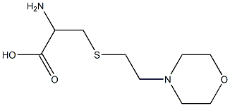 2-amino-3-{[2-(morpholin-4-yl)ethyl]sulfanyl}propanoic acid Struktur