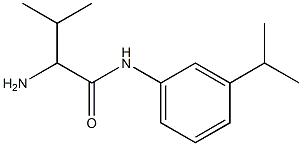 2-amino-3-methyl-N-[3-(propan-2-yl)phenyl]butanamide Struktur