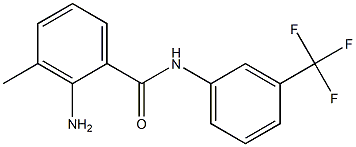 2-amino-3-methyl-N-[3-(trifluoromethyl)phenyl]benzamide Struktur