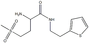 2-amino-4-(methylsulfonyl)-N-(2-thien-2-ylethyl)butanamide Struktur