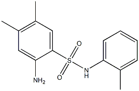 2-amino-4,5-dimethyl-N-(2-methylphenyl)benzene-1-sulfonamide Struktur