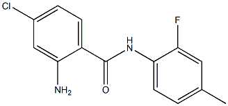 2-amino-4-chloro-N-(2-fluoro-4-methylphenyl)benzamide Struktur