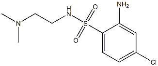 2-amino-4-chloro-N-[2-(dimethylamino)ethyl]benzene-1-sulfonamide Struktur