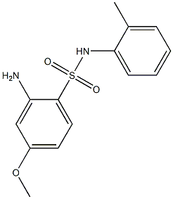 2-amino-4-methoxy-N-(2-methylphenyl)benzene-1-sulfonamide Struktur