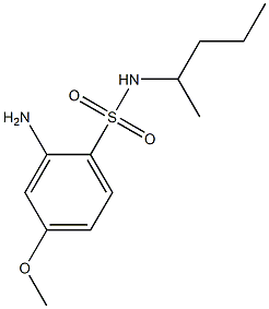 2-amino-4-methoxy-N-(pentan-2-yl)benzene-1-sulfonamide Struktur