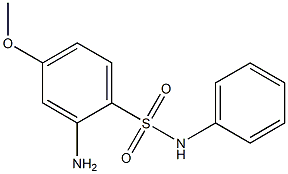 2-amino-4-methoxy-N-phenylbenzene-1-sulfonamide Struktur