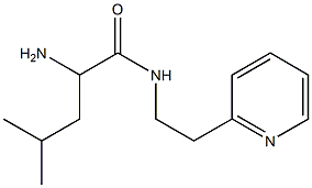 2-amino-4-methyl-N-(2-pyridin-2-ylethyl)pentanamide Struktur