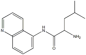 2-amino-4-methyl-N-quinolin-5-ylpentanamide Struktur