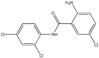 2-amino-5-chloro-N-(2,4-dichlorophenyl)benzamide Struktur