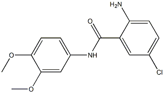 2-amino-5-chloro-N-(3,4-dimethoxyphenyl)benzamide Struktur