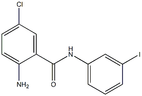 2-amino-5-chloro-N-(3-iodophenyl)benzamide Struktur