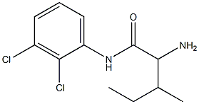 2-amino-N-(2,3-dichlorophenyl)-3-methylpentanamide Struktur