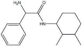 2-amino-N-(2,3-dimethylcyclohexyl)-2-phenylacetamide Struktur