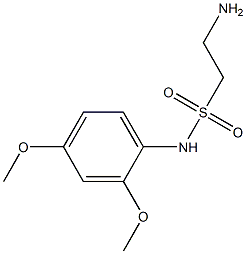 2-amino-N-(2,4-dimethoxyphenyl)ethane-1-sulfonamide Struktur