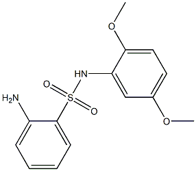 2-amino-N-(2,5-dimethoxyphenyl)benzene-1-sulfonamide Struktur