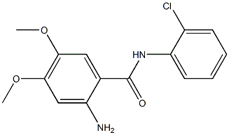 2-amino-N-(2-chlorophenyl)-4,5-dimethoxybenzamide Struktur