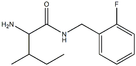 2-amino-N-(2-fluorobenzyl)-3-methylpentanamide Struktur