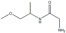 2-amino-N-(2-methoxy-1-methylethyl)acetamide Struktur