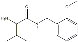 2-amino-N-(2-methoxybenzyl)-3-methylbutanamide Struktur