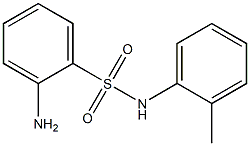 2-amino-N-(2-methylphenyl)benzene-1-sulfonamide Struktur