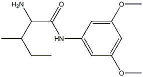 2-amino-N-(3,5-dimethoxyphenyl)-3-methylpentanamide Struktur