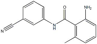 2-amino-N-(3-cyanophenyl)-6-methylbenzamide Struktur