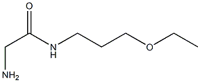 2-amino-N-(3-ethoxypropyl)acetamide Struktur