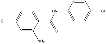 2-amino-N-(4-bromophenyl)-4-chlorobenzamide Struktur