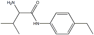 2-amino-N-(4-ethylphenyl)-3-methylbutanamide Struktur