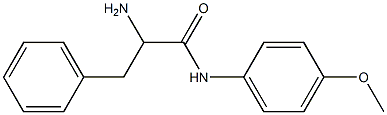 2-amino-N-(4-methoxyphenyl)-3-phenylpropanamide Struktur