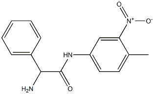 2-amino-N-(4-methyl-3-nitrophenyl)-2-phenylacetamide Struktur