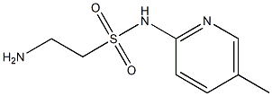 2-amino-N-(5-methylpyridin-2-yl)ethane-1-sulfonamide Struktur