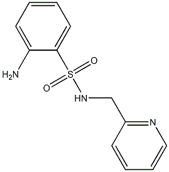 2-amino-N-(pyridin-2-ylmethyl)benzenesulfonamide Struktur