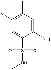 2-amino-N,4,5-trimethylbenzene-1-sulfonamide Struktur