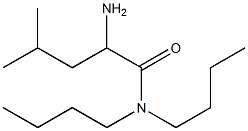 2-amino-N,N-dibutyl-4-methylpentanamide Struktur